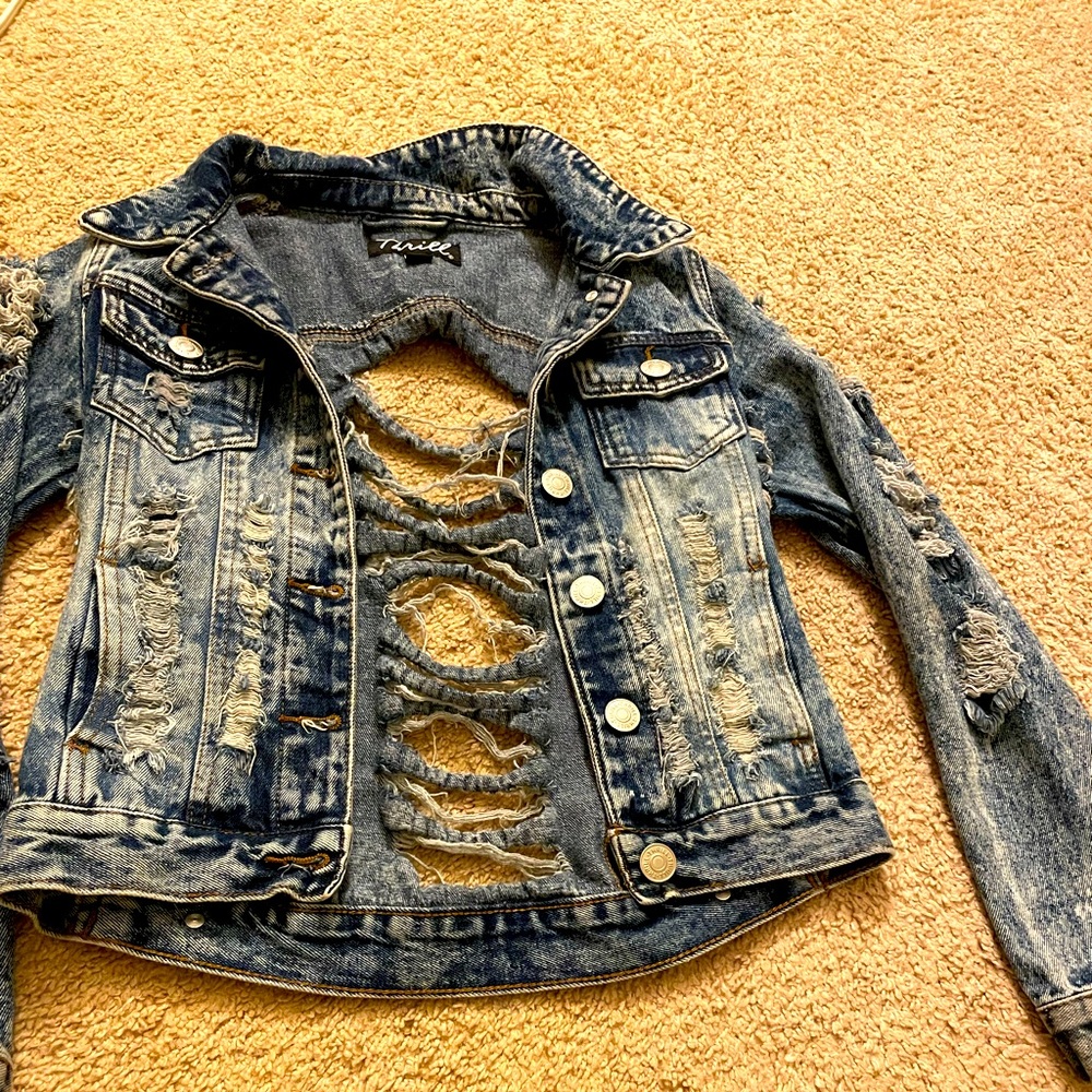 Ripped Jean Jacket